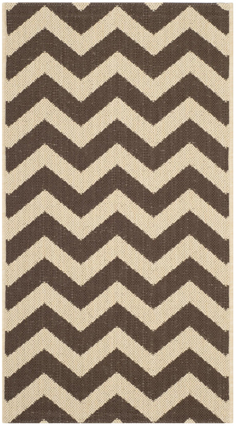 Safavieh Courtyard 2'-0" x 3'-7" Rug in Dark Brown