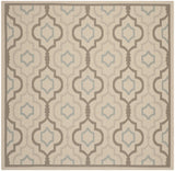 Safavieh Courtyard 6'-7" x 6'-7" Rug in Beige / Dark Beig
