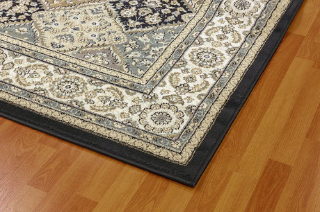 Dynamic Rugs Yazd 8471 Grey / Ivory Rugs - Corner