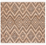 Safavieh Natural Fiber 6'-0" x 6'-0" Rug in Black / Natural