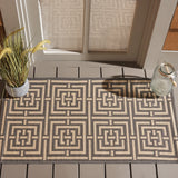 Safavieh Courtyard 2'-0" x 3'-7" Rug in Grey / Cream