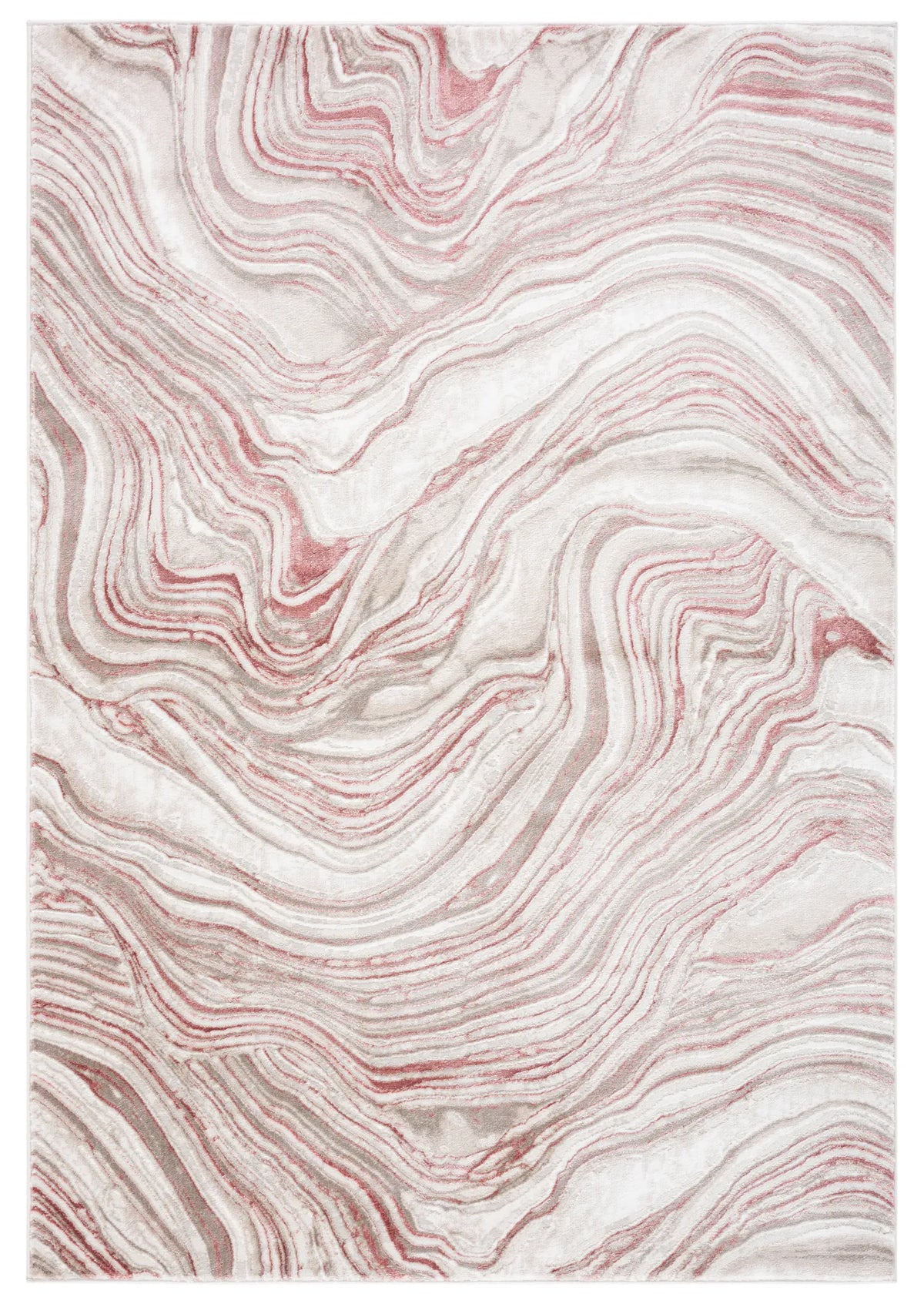 Safavieh Meadow 500 4'-0" x 6'-0" Rug in Pink / Beige