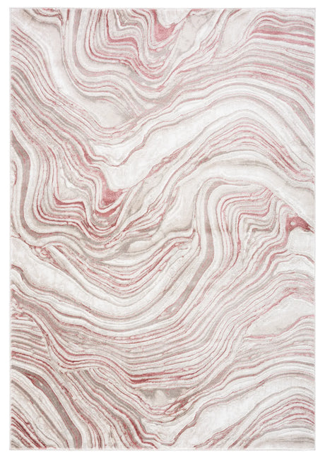 Safavieh Meadow 500 4'-0" x 6'-0" Rug in Pink / Beige
