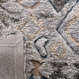 Safavieh Casablanca Shag 5'-0" x 8'-0" Rug in Grey / Olive