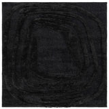 Safavieh Hi-Lo Shag 6'-7" x 6'-7" Rug in Black
