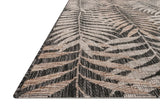 Loloi Isle Ie-08 Natural / Black Rugs - rug corner