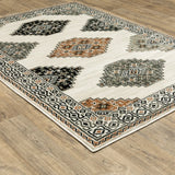 Oriental Weavers Sphinx Georgia 640A0 Ivory/ Multi Rugs - angle detail