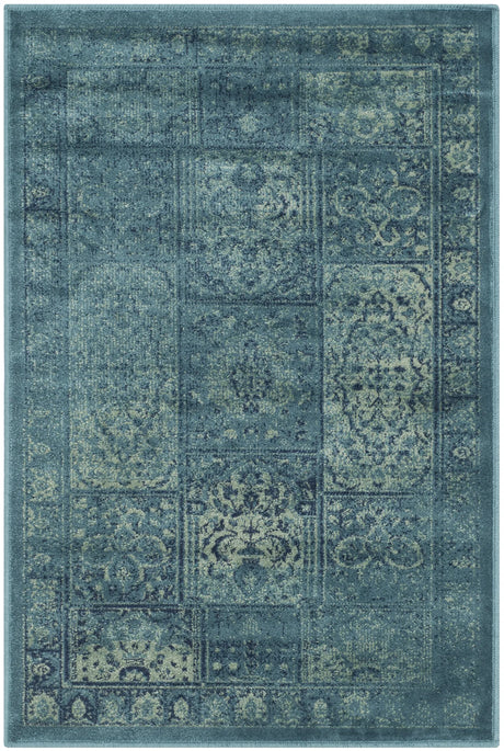 Safavieh Vintage 2'-0" x 3'-0" Rug in Turquoise / Multi