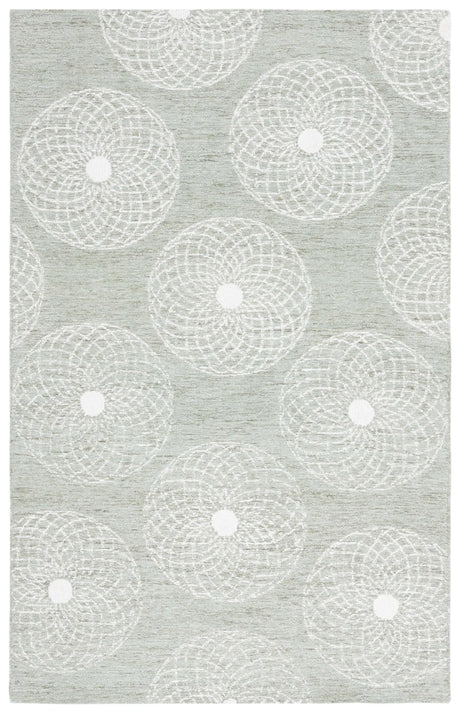Safavieh Ebony 4'-0" x 6'-0" Rug in Sage / Ivory
