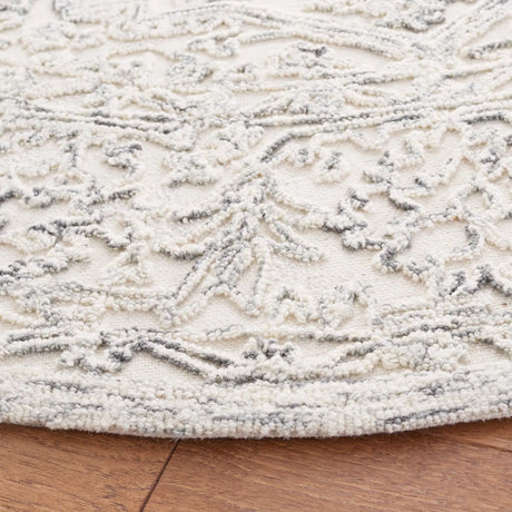 Safavieh Martha Stewart 6'-0" x 6'-0" Rug in Ivory / Charcoal
