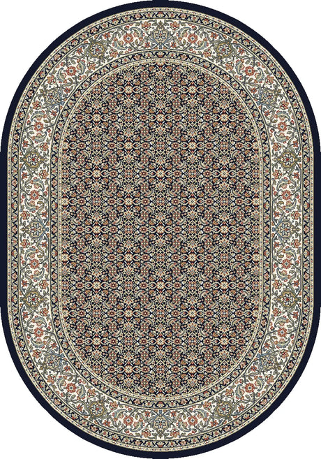 Dynamic Rugs Ancient Garden 57011 Navy Rugs - Oval