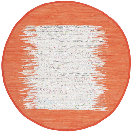 Safavieh Montauk 6'-0" x 6'-0" Rug in Ivory / Orange