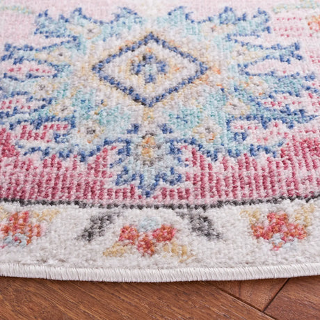 Safavieh Phoenix 500 6'-7" x 6'-7" Rug in Red / Ivory