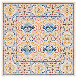 Safavieh Micro-Loop 5'-0" x 5'-0" Rug in Beige / Blue