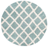 Safavieh Sgd-Dallas Shag 6'-0" x 6'-0" Rug in Seafoam / Ivory