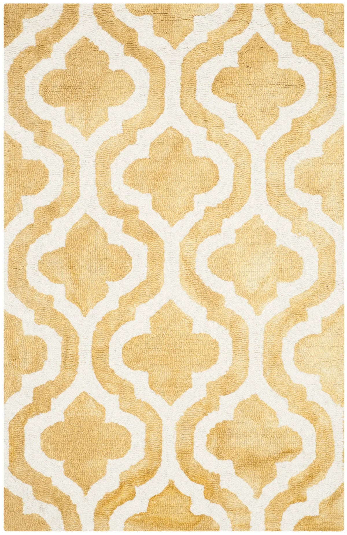 Safavieh Dip Dye 2'-0" x 3'-0" Rug in Gold / Ivory