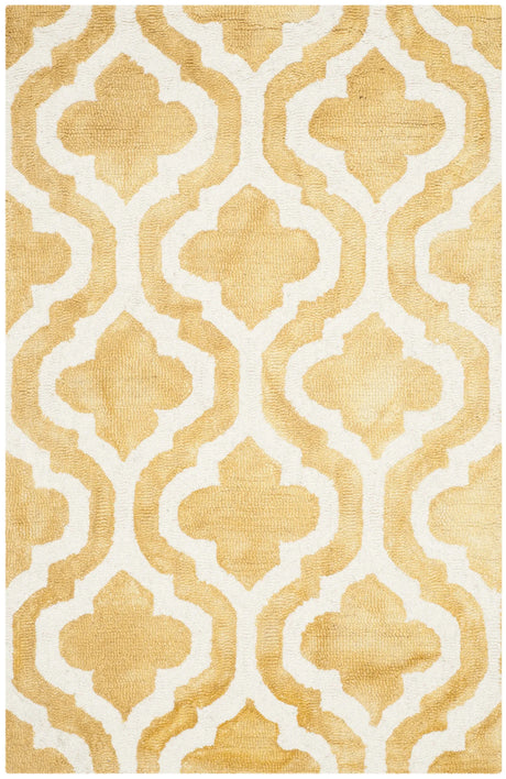 Safavieh Dip Dye 2'-0" x 3'-0" Rug in Gold / Ivory