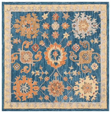 Safavieh Blossom 6'-0" x 6'-0" Rug in Navy / Brown