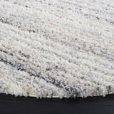 Safavieh Berber Shag 6'-7" x 6'-7" Rug in Grey / Ivory