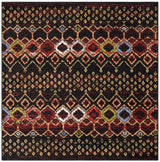 Safavieh Amsterdam 5'-1" x 5'-1" Rug in Black / Multi