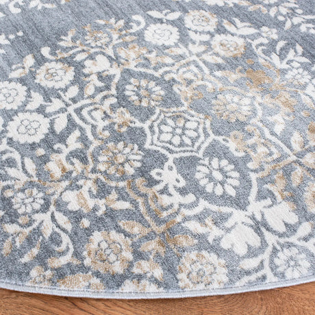 Safavieh Martha Stewart Isabella 6'-7" x 6'-7" Rug in Silver / Ivory
