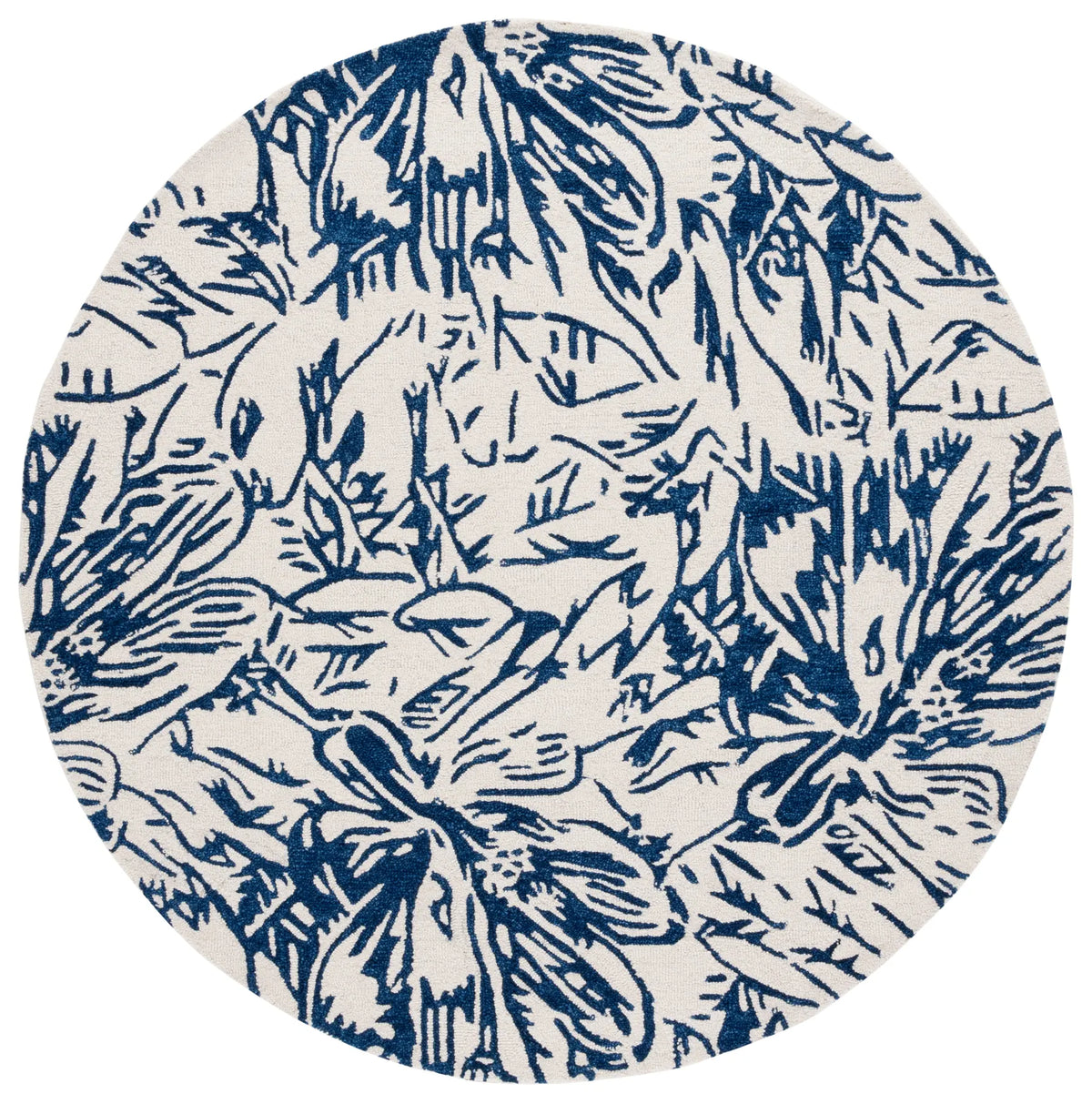 Safavieh Jardin 6'-0" x 6'-0" Rug in Ivory / Blue