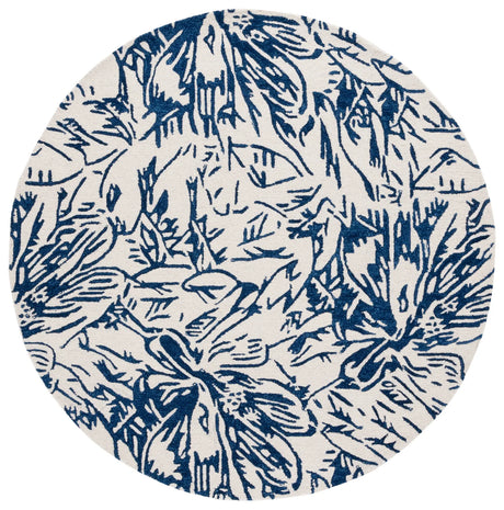 Safavieh Jardin 6'-0" x 6'-0" Rug in Ivory / Blue
