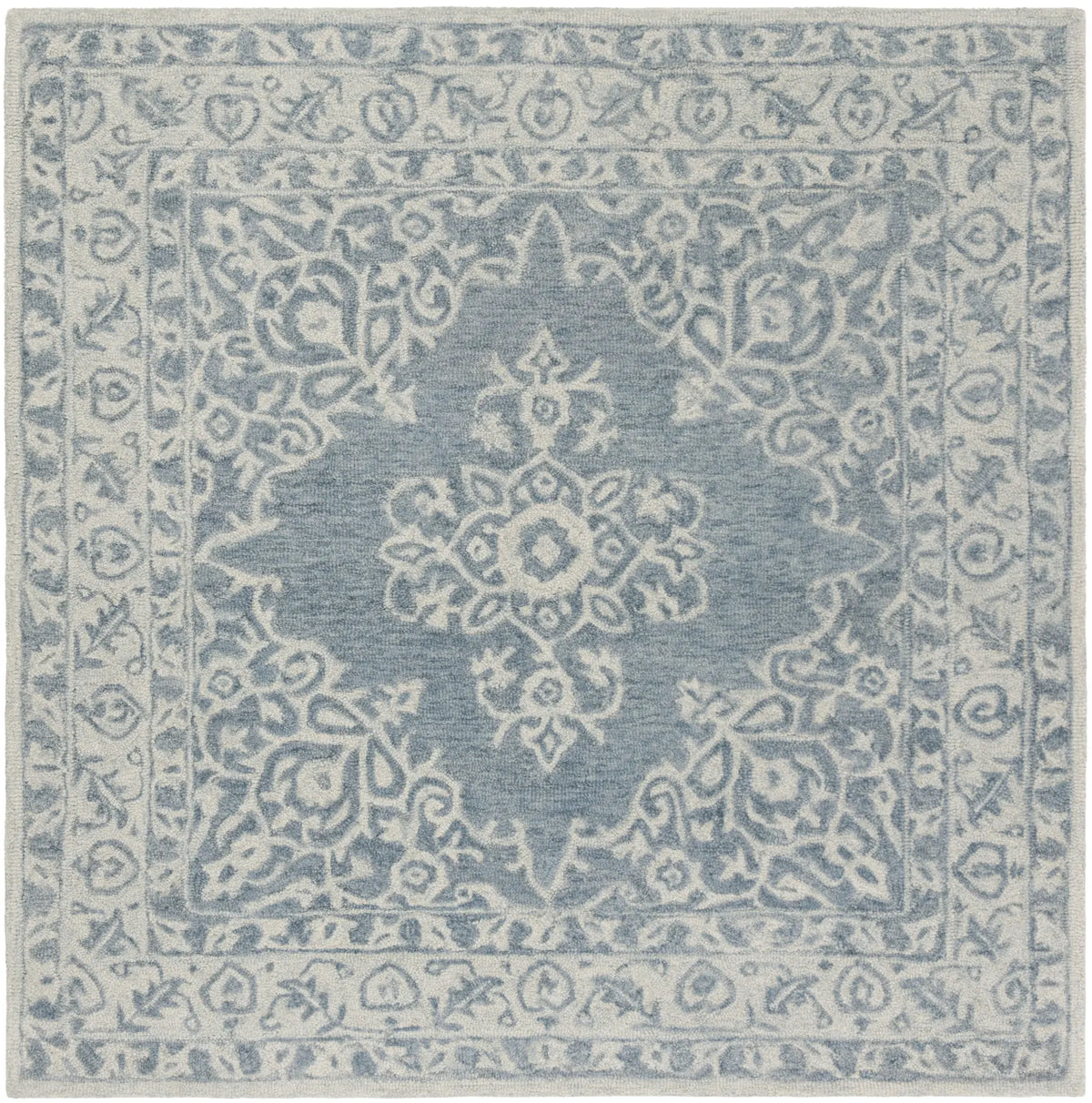 Safavieh Micro-Loop 5'-0" x 5'-0" Rug in Blue / Light Blue