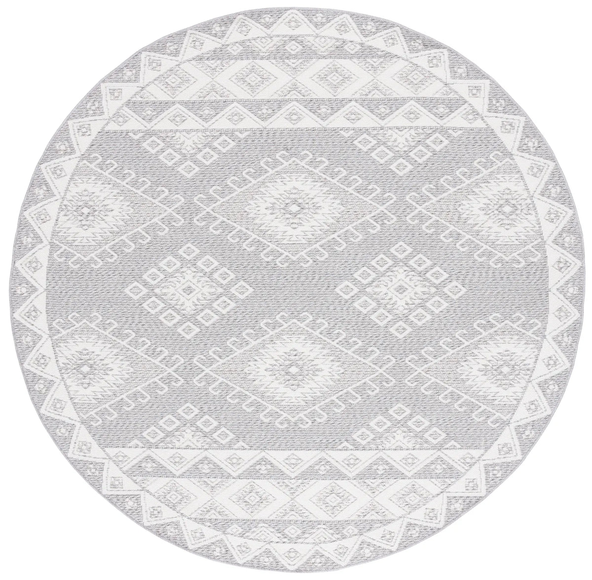 Safavieh Prairie 300 6'-7" x 6'-7" Rug in Taupe / Ivory