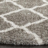 Safavieh Hudson Shag 5'-3" x 5'-3" Rug in Grey / Ivory