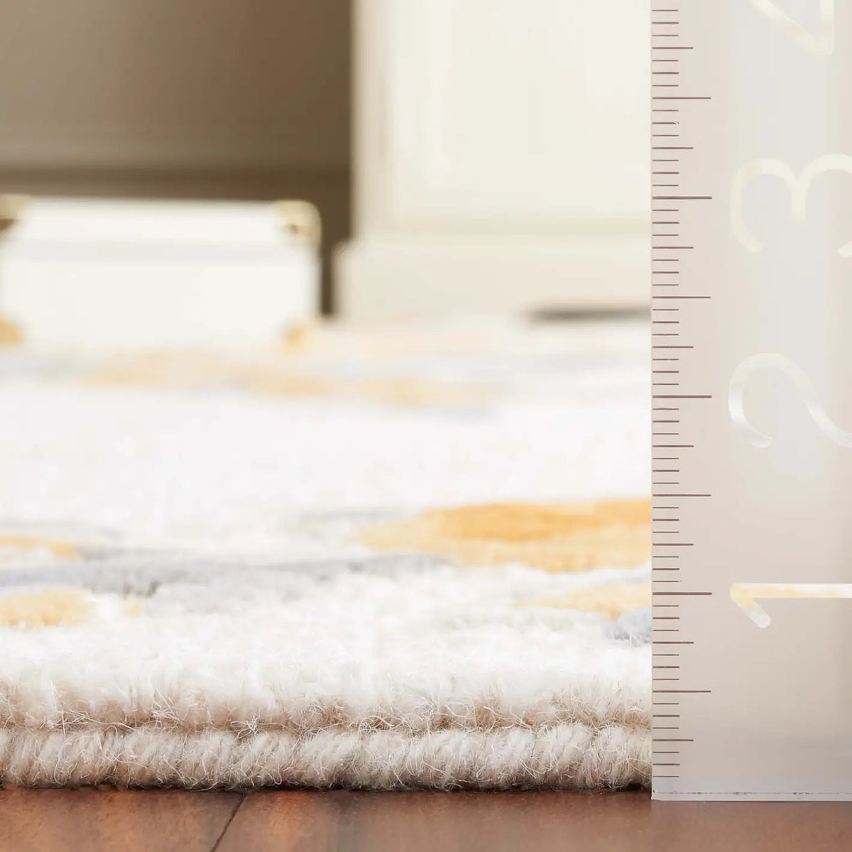 Safavieh Jardin 4'-0" x 6'-0" Rug in Ivory / Gold