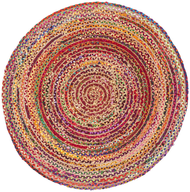 Safavieh Cape Cod 4'-0" x 4'-0" Rug in Red / Multi