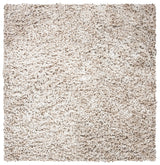 Safavieh Rio Shag 6'-0" x 6'-0" Rug in Beige / Ivory