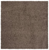 Safavieh Sga-Athens Shag 6'-7" x 6'-7" Rug in Taupe