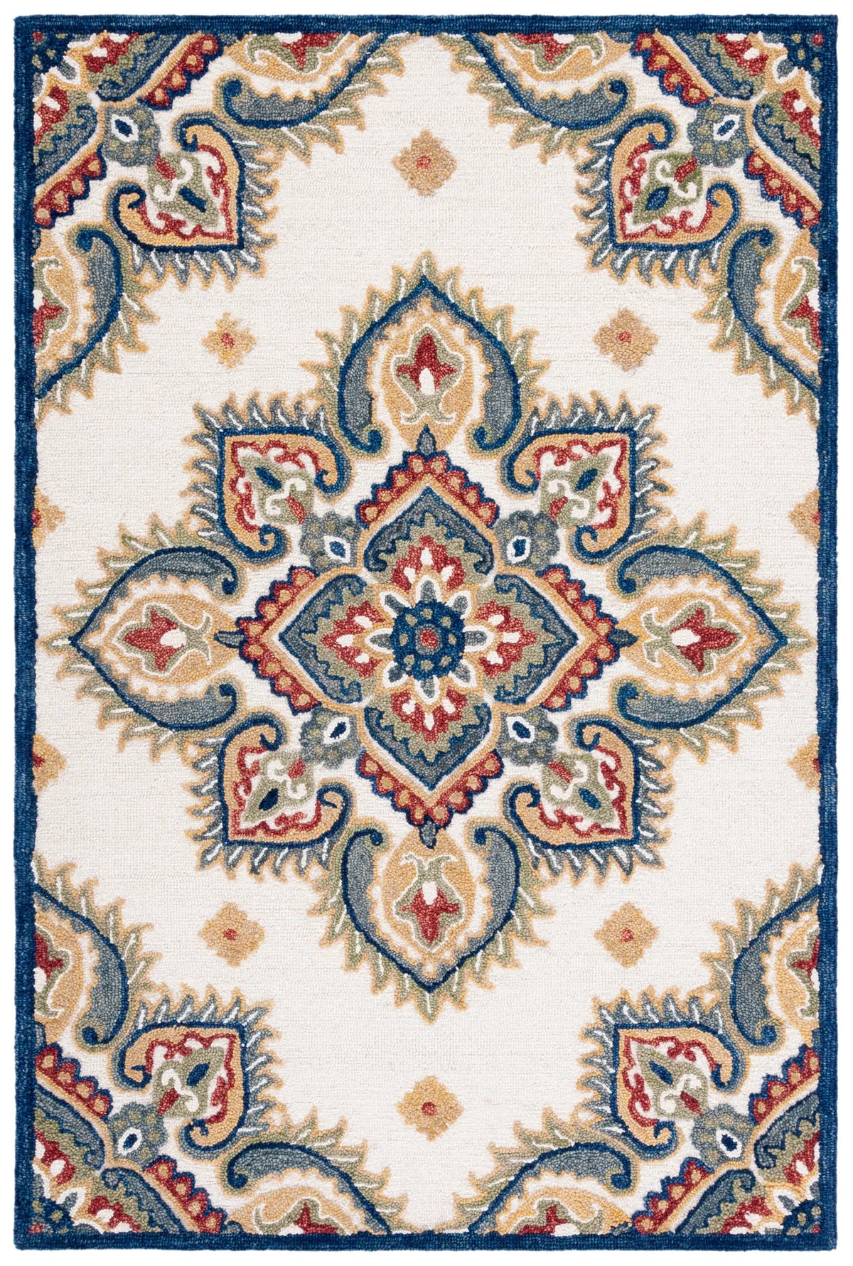 Safavieh Blossom 4'-0" x 6'-0" Rug in Ivory / Green