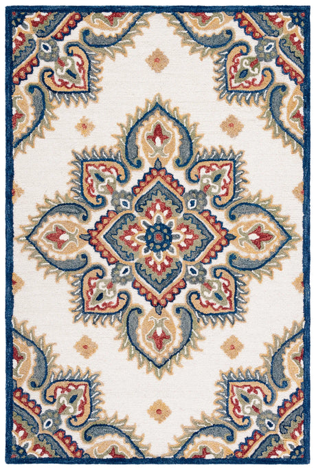 Safavieh Blossom 4'-0" x 6'-0" Rug in Ivory / Green