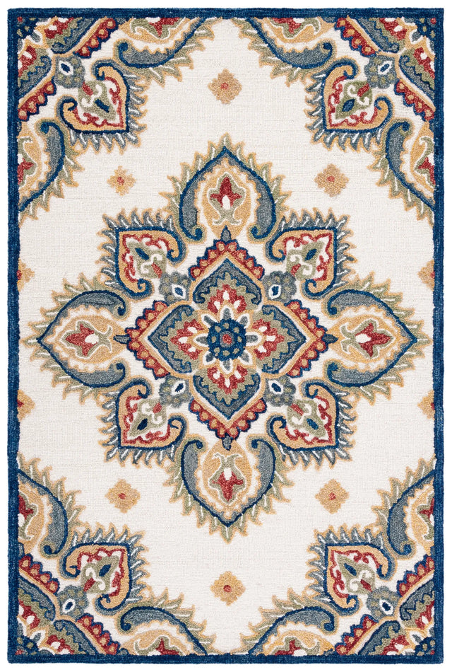 Safavieh Blossom 4'-0" x 6'-0" Rug in Ivory / Green