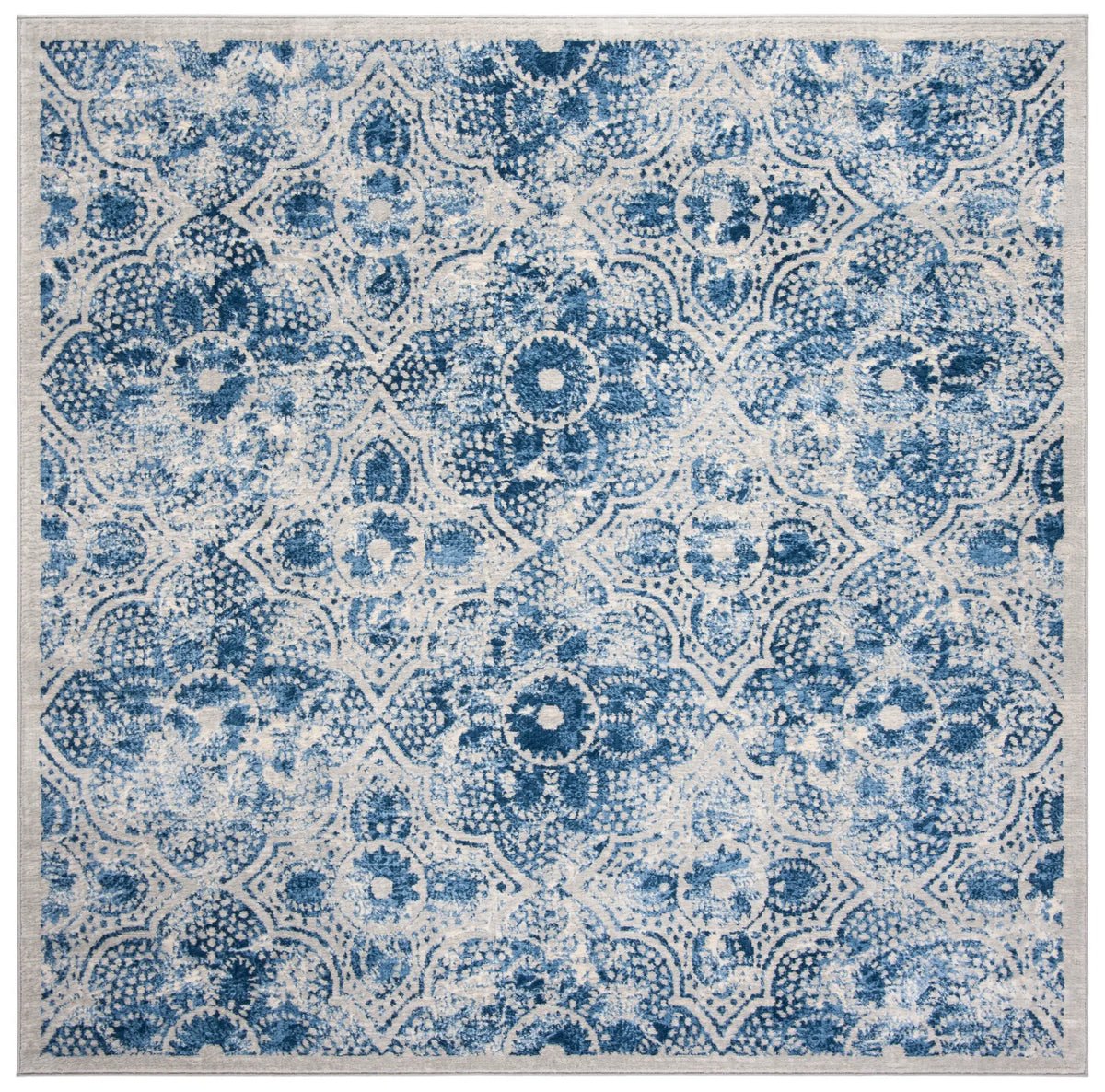 Safavieh Martha Stewart 28 6'-7" x 6'-7" Rug in Cream / Blue
