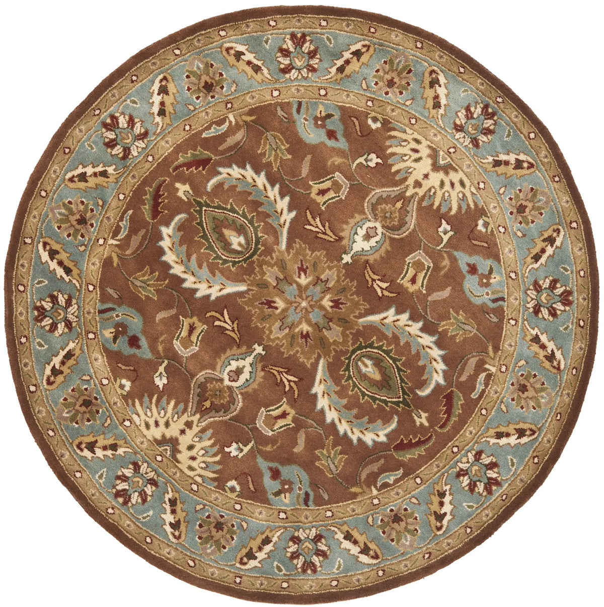Safavieh Heritage 6'-0" x 6'-0" Rug in Brown / Blue