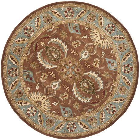 Safavieh Heritage 6'-0" x 6'-0" Rug in Brown / Blue