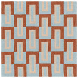 Safavieh Genre 6'-0" x 6'-0" Rug in Light Blue / Rust
