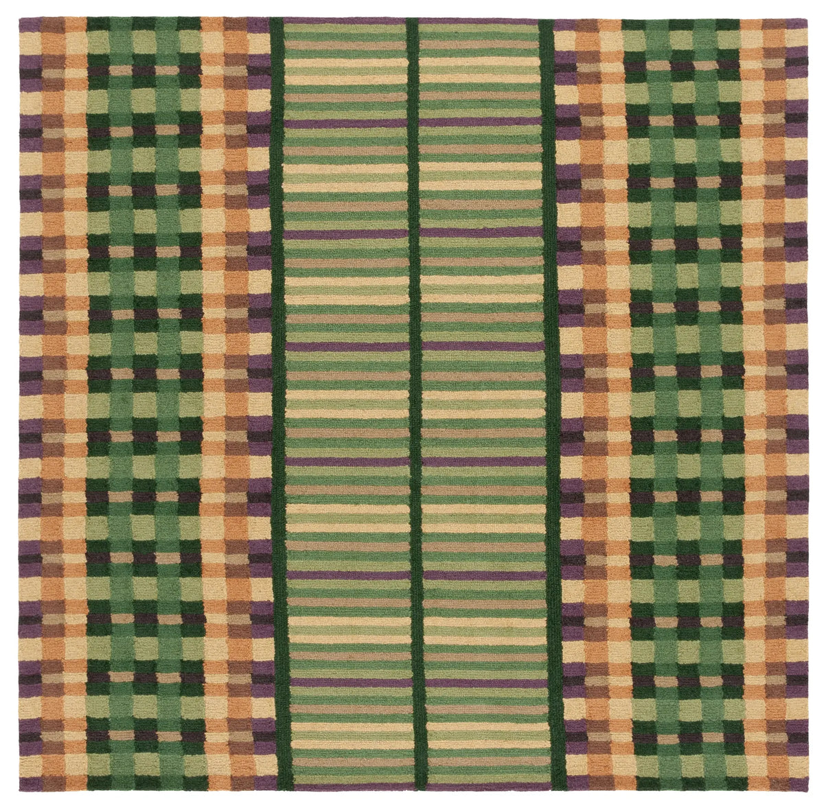 Safavieh Metro 6'-0" x 6'-0" Rug in Green / Gold