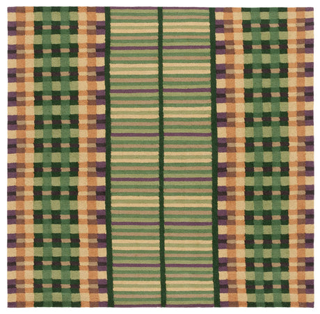 Safavieh Metro 6'-0" x 6'-0" Rug in Green / Gold