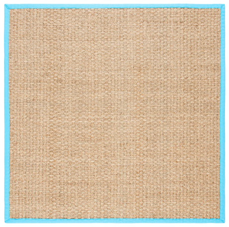 Safavieh Natural Fiber 6'-0" x 6'-0" Rug in Natural / Turquoise