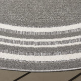 Safavieh Cabana 6'-7" x 6'-7" Rug in Grey / Ivory