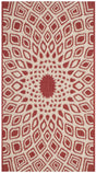 Safavieh Courtyard 2'-0" x 3'-7" Rug in Red / Beige