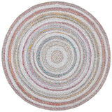 Safavieh Cape Cod 3'-0" x 3'-0" Rug in Grey / Pink