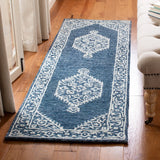 Safavieh Micro-Loop 2'-3" x 7'-0" Rug in Blue / Ivory