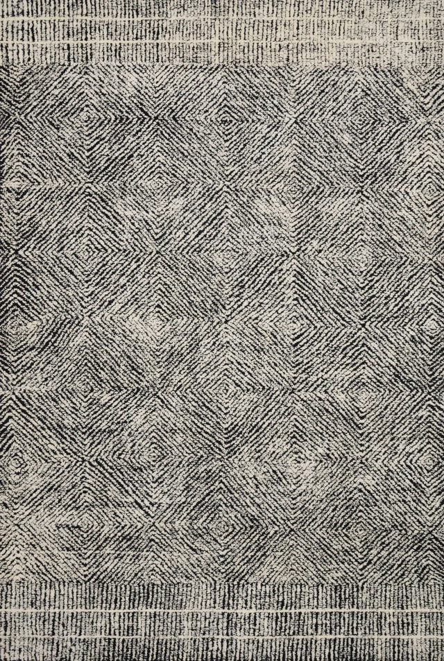 Loloi Kopa Ko-01 Black/Ivory Rug - main flat
