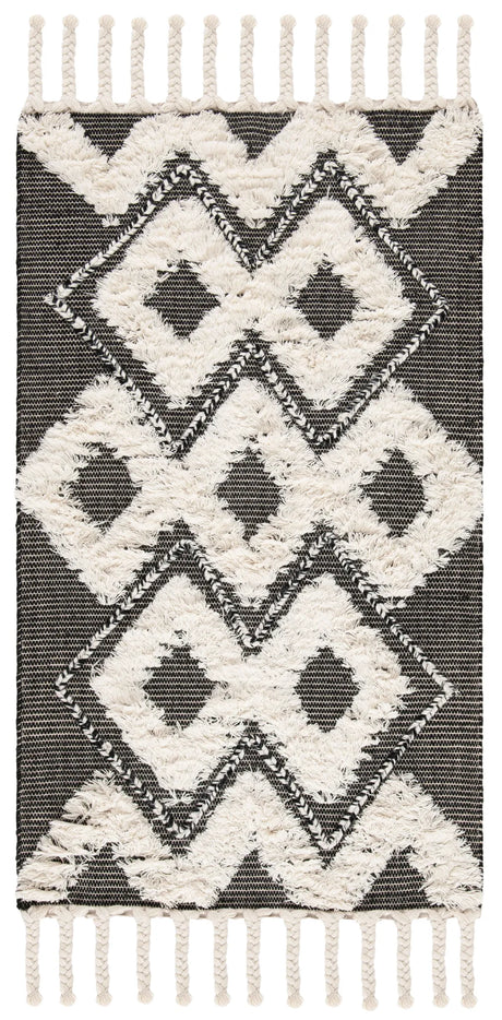 Safavieh Kenya 3'-0" x 5'-0" Rug in Black / Ivory